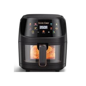 Silver Collections SILVER CREST  Crest 12L Glass Window Electric Digital Airfryer-black