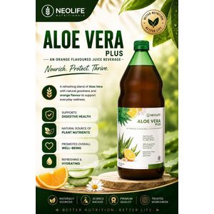 Neo Aloe Vera Plus orange 1 litre single. Aloe Vera Aloevera plus exclusive blend of a refreshing, delicious drink.
