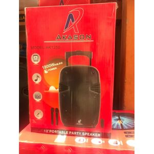 12'' INCHES Rechargeable Public Address System,Bluetooth 2 Mic