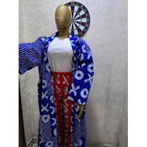 Ankara Kimono top and trousers- 2piece outfit for ladies