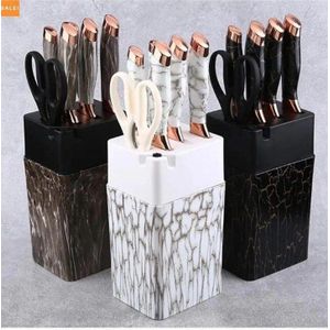 Kitchen Knives And Scissors With Holder Set 