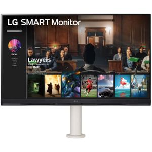 LG 32SQ780S-W 32-inch 4K UHD MyView Smart Monitor with webOS and Ergo Stand USB Type-C, Stereo Speakers