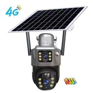Solar Castle PTZ Wireless CCTV Security Camera Wifi HD 4G SIM Card IP Wirless Solar Powered with Battery outdoor (ptz)