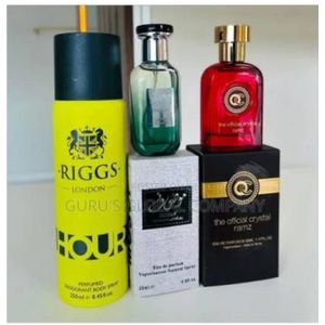 MOUSUF Ramadi 25ml Perfume And Official Crystals Ramz 35ml With Riggs Body Spray