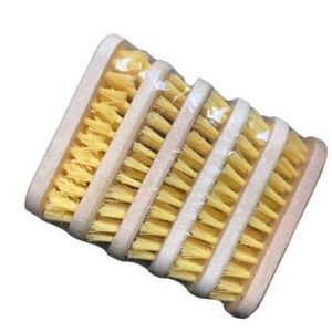 6 Pieces Wooden Scrub Cleaning Scrubbing Hard Brush
