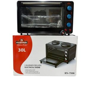 Rashnik  RN-7506 30L 2-Burner Deluxe Electric Oven