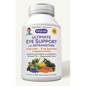 Andrew Lessman Ultimate Eye Support 30 Softgels - 12mg Lutein, 6mg Zeaxanthin, Bilberry, Key Nutrients