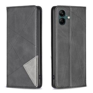 Samsung A06 Quality Leather Flip Case -Black