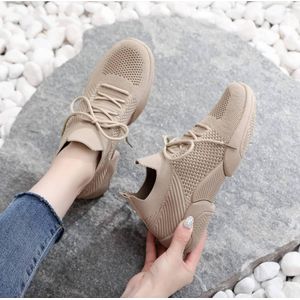 Women’s Sport Breathable Walking Mesh Female Sneakers-Carton Color