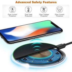 Qi Wireless Fast Charger Charging Pad Dock for iPhone Samsung Android all Cell Phone