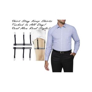 Hidden Men Shirt Stay (Shirt Suspenders ,Shirt Garter Keeper) With Non-slip Locking Clamps.FEEL GOOD, LOOK SMART.SHARE WITH FRIENDS, COLLEAGUES!