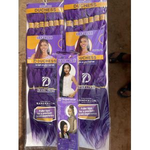 Braid Darling Duchess Purple hair Attachment (Pre-cut) + FREE Darling-superstar (no specific color)