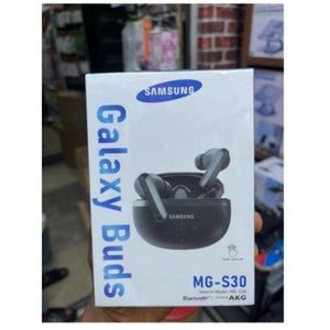ORIGINAL Samsung MG-S30 TWS Fingerprint Earbuds - Noise Cancellations Earphone, Personalized Spatial Audio, Sweat and Water Resistant Earpodz SAM - ( Black )