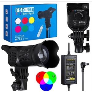 FSD-168 RGB Spotlight, a portable multi-color LED studio fill light