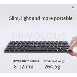 Desktop External Keyboard For Desktop, Wireless Keyboard Ergonomic Bluetooth Keyboard For Laptop Keyboards Mechanical Keyboard Wireless Mini Keyboards Rechargeable Laptop Keyboard For Windows/IOS Systems