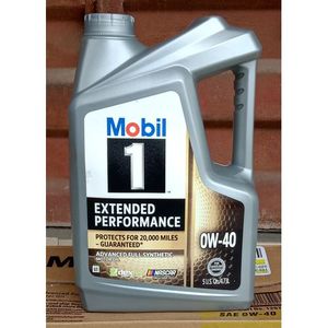 Mobile 1 Mobil 1 0W-40 Full Synthetic Automobile Motor Oil (5 Liters) - Recommended For Mercedes Benz, Audi & BMW Cars