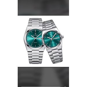 POEDAGAR TISSOT Luxury Couple Wristwatch – Waterproof, Sapphire Glass