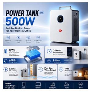 itel Energy Power Tank AII-in-One ESS (IESS-05K 10N) -500W/ 1000W Solar Power Station 