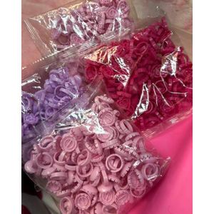 Extension Lash glue rings DEEP V 100 pcs