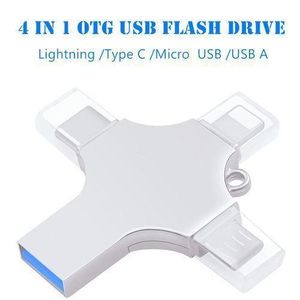 4 IN 1 Multi-function USB 3.0 Phone Flash Driver Memory 128GB