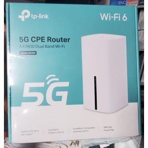 TP-Link 5G CPE Router AX1800 Dual Band Wi-Fi Superior 5G up to 4.67 Gbps Dual Band Powerful Wi-Fi6 EasyMesh-Compatible Seamless Wi-Fi Wi-Fi 6 SIM Card Plug & Play