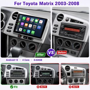 Toyota Matrix 2003-2008 Android Navigation Touchscreen Stereo with Reverse Camera