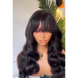 Wavy Fringe Wig For y