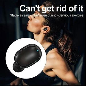 One Ear Wireless Earbuds, Compact Size, Single-Ear Hanging Design,Suitable for Sports, Office and Business Use, Compatible with Mobile Phones -( ORIGINAL ) BLACK
