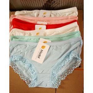 Lingeries 6 Sets Of Cotton And Lace Panties For Ladies 6in1