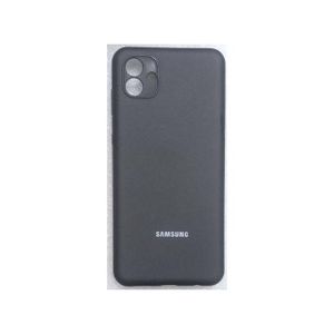 Samsung Galaxy AO4e Sleek Design Touch Edge Protective Black Back Silicon Case