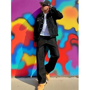 Jaop Allen Volt Denim Baggy Jacket with Pant -Black