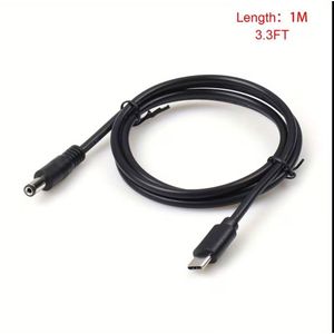 Type-C to DC Fast Charging DC Power Cable, 5V/ 9V/ 12V/ 15V & 20V Adjustable Voltage, Suitable for Routers, Computers, Speakers And Other Electronic Devices.
