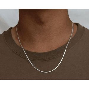 Jewelry Fashion Men's Silver Chain