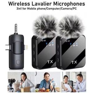 Quality F11-2 DUAL NOISE CANCELLATION WITH 3-IN-1 RECEIVER FOR IPHONE, TYPE-C AND CAMERA