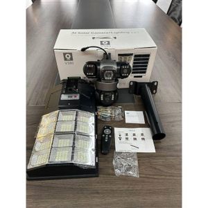 AI SOLAR TRIPLE LENS CAMERA WITH LIGHTING 9MP