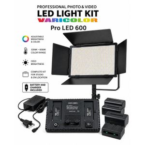 Miratec Professional LED 600 PRO Video Light Photography Light Panel With Battery & Remote