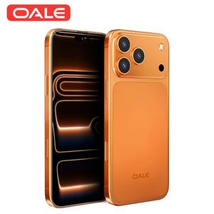 Oale 17 Pro Max Android 15 Smartphone 6.85" HD+, 8+128GB 128GB Expansion, 5750mAh Battery Phone, 13+20MP Camera, 4G Dual SIM, Side Fingerprint-Sunset Orange