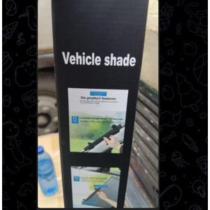Retractable car sunshade 
