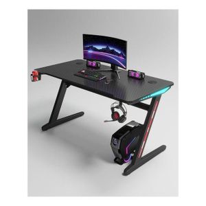 Modern Z Shaped RGB Led Lights Gaming Table 1.2Mtr