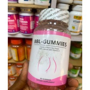 Daynee BBL-Gummies – 60 Gummies – Natural Hip & Enlargement – Vitamin E – Peach Shape Enhancer- Body Curved Booster