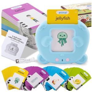 Rechargeable toys 224 Sight Words Talking Flash Cards for Toddlers Toddler Learning Machine Talking Flash Cards Books for child Ontessori Toy Preschool Early Educational Toys