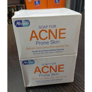 Melano Acne Soap For Acne Prone Skin - 1 Pack 