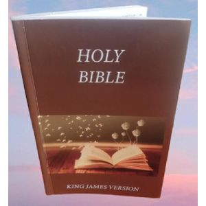 Holy Bible King James Version ( KJV) Large Print with Quality White printed & Easy to read ( Brown Color) 