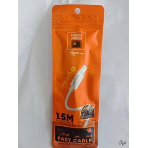 New Age USB-A to Lightning Fast Charging Cable for iPhone, iPad & iPod – 1.5M