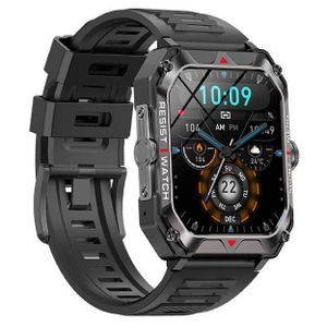 Smartwatches IP68 Heart Rate Watches with Blood Pressure Fitness Outdoor Tactical Smart Watches