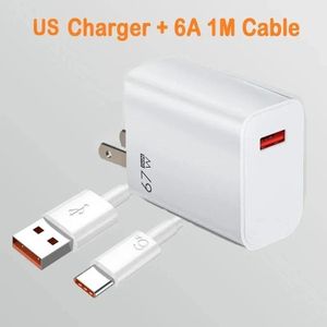 XIAOMI 67W Fast Charger & 1M USB-C Cable, Compatible with Redmi 14/13/12 Series, Redmi Note K60/K50, Mi 11/11 Lite - US