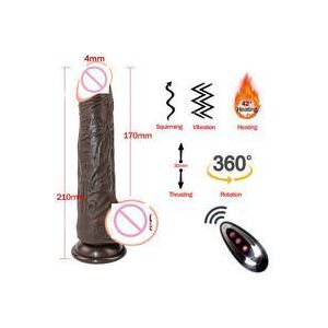 Automatic Extraction & Expansion simulation Silicone Black Penis Female Dildo Sexy Toy