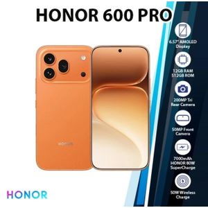 Honor 600 Pro 5G 6.57" 120Hz AMOLED 12GB RAM 512GB ROM 200MP Ai Camera 80W 7000mAh Battery 