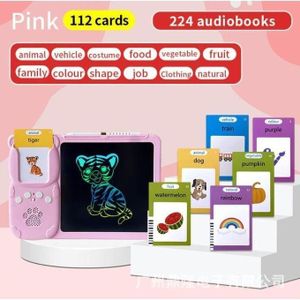 2-in-1 Combo Pack -LCD Writing Pad with Card Reader + Magic Groove 4-in-1 Learning Copybook Set, Handwriting Practice Book with Pen & Refill for Kids