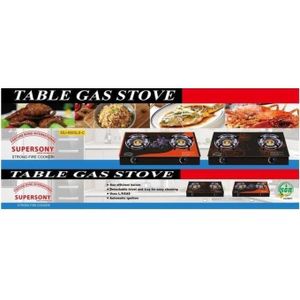 SUPER SONY SUPER SONY. GLASS TOP GAS BUNER 2 SET